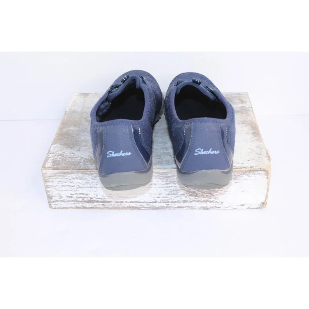 Skechers Relaxed Fit Air Cooled Memory Foam Women's Size 7 Blue Slide On Walking